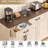 65.75" Large Sideboard Buffet Cabinet With Wooden Door