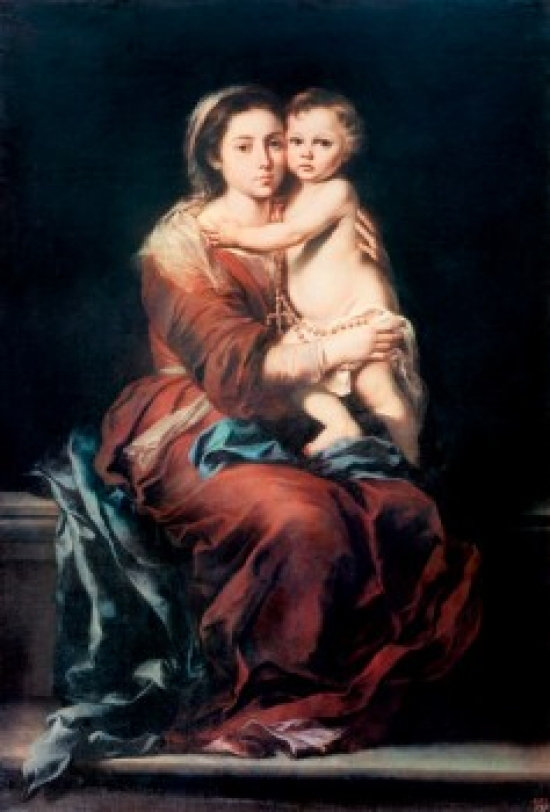 Fleur De Lis Living Madonna & The Rosary 1 Bartolome Esteban Murillo