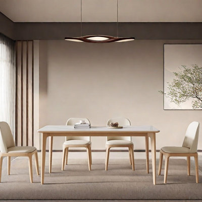 Modern simple home dining table and chair