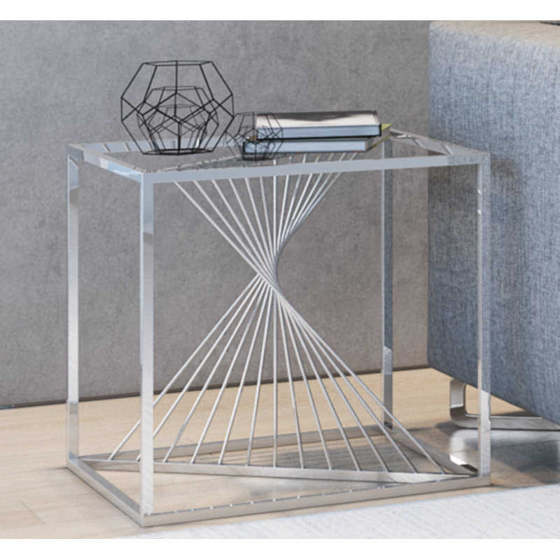 Artjom Clear Glass Side Table