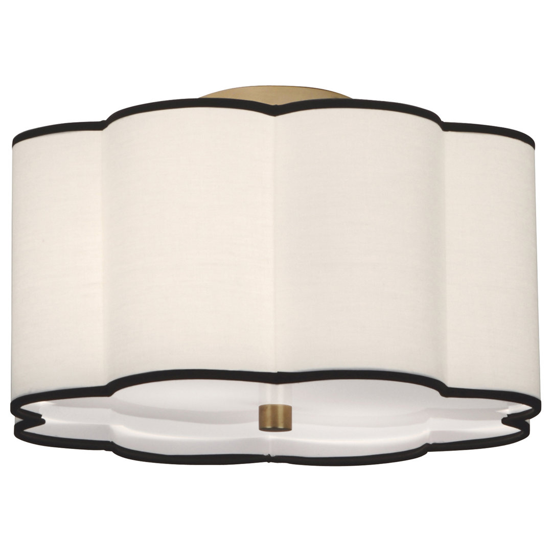 Axis 2 - Light 16" Shaded Geometric Semi Flush Mount Robert Abbey Fixture 