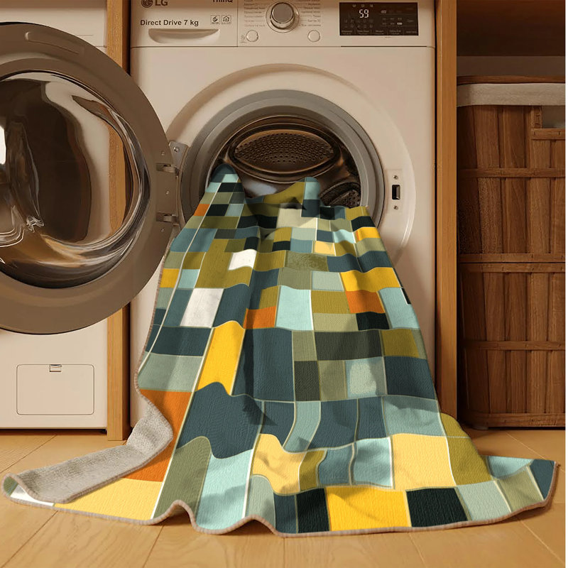 Tapis Earthly Cubes, Carré 3 pi