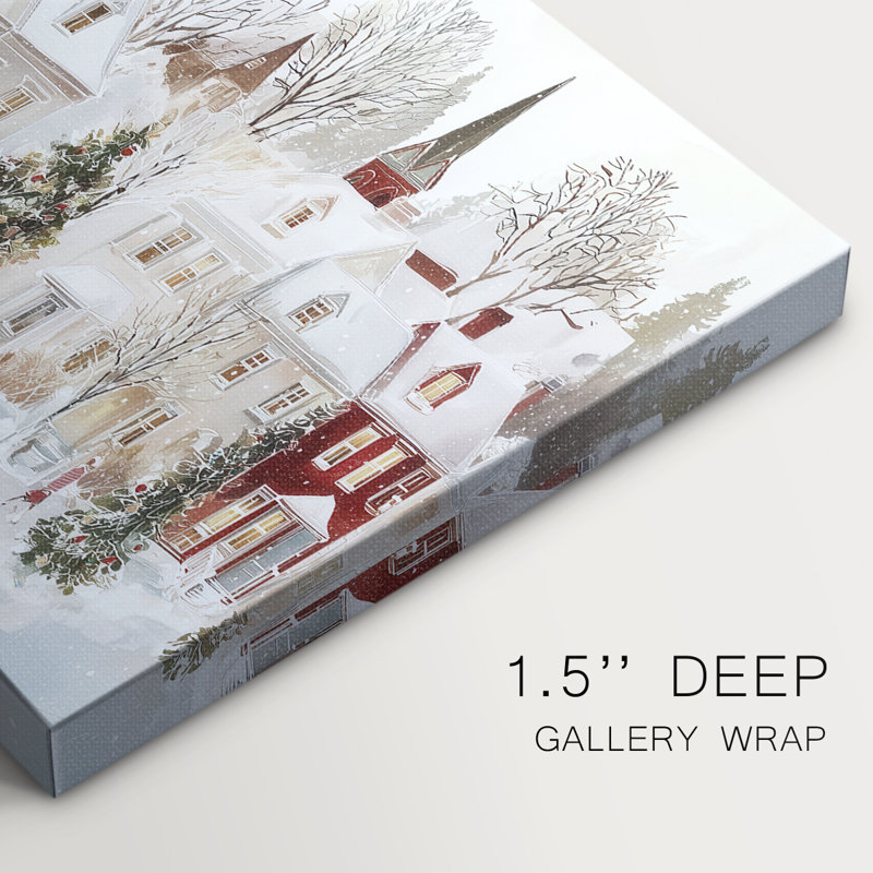 Toile tendue avec châssis Frostlit Whisper of Midwinter-Premium, H 12 po x l 18 po