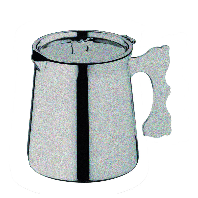 Dolce Vita Stainless Steel Teapot, Pewter, 18.6 Fl. Oz.
