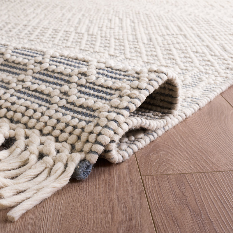 Tapis en laine tissé à la main Cleveland, Rectangle 9 pi x 12 pi