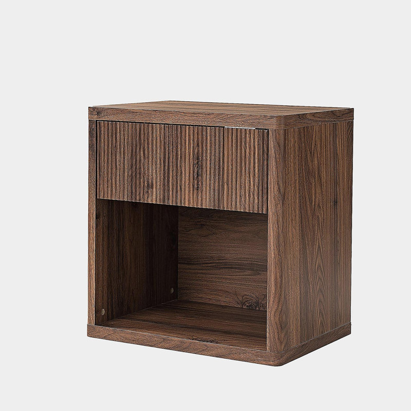 Table de chevet avec rangement et tiroir