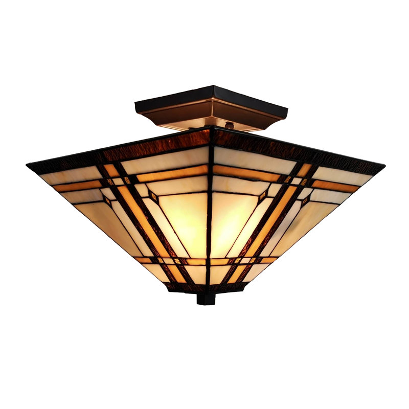 Jankowski Glass Semi Flush Mount