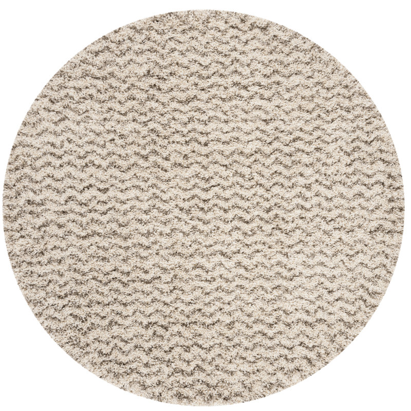 Tapis ivoire / gris Adessa, Rond 3 pi
