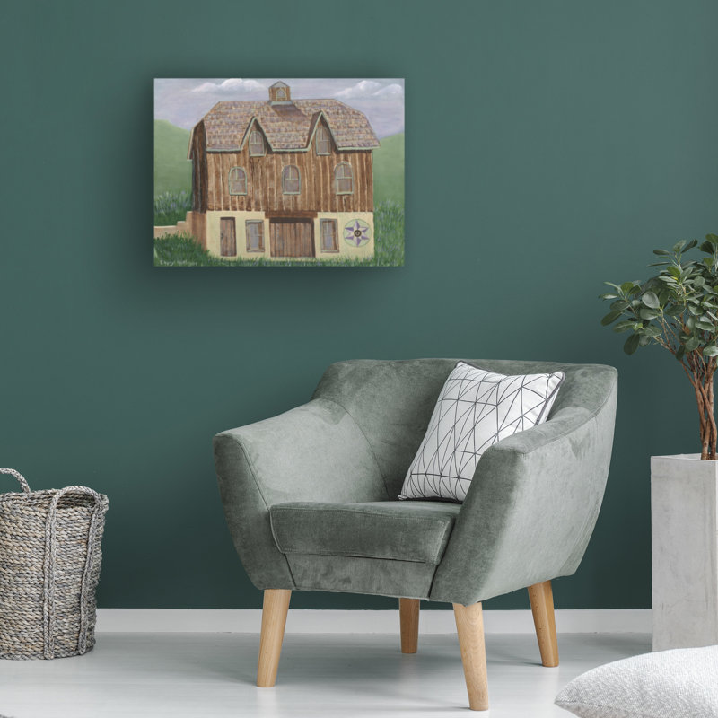 Art sur toile 13 "Cole Cheryl Bartley Barn", H 14 po x l 19 po