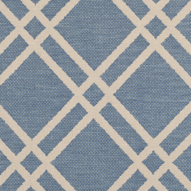 Arneshia Geometric Blue/Beige Area Indoor/Outdoor Area Rug, Rectangle 2' x 3'7"