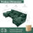 Chenille Sectional Sofa with Double Chaises-948247680