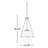 Romo 1-Light Pendant in Chrome-861832147