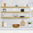 Sorbus Floating Shelves for Wall - 55 Inch Extra-Long Bathroom Shelves, Wall Decor for Bedroom, Kitchen, Living Room, Book Storage - Mounted Floating Shelf with Hidden Brackets (Maple, 3 Pack)-119898078