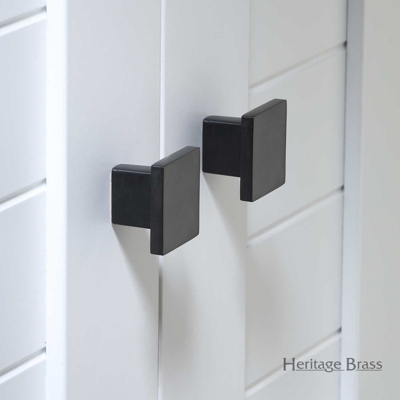 Heritage Brass Cabinet Knob Classic Square Design, 2.6cm H x 3.2cm W x 3.2cm D