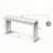60''Console Table with Double Board Suspension Design, Solid Wood & MDF-819697771