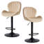 Tabourets de bar pivotants à hauteur réglable, tabourets de comptoir rembourrés en cuir, tabouret de pub moderne-461338264-440128713