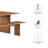 Modway Amistad Wood Dining Table and Bench Set-90924127-90924128