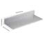 Tablette flottante en L en métal-96158967