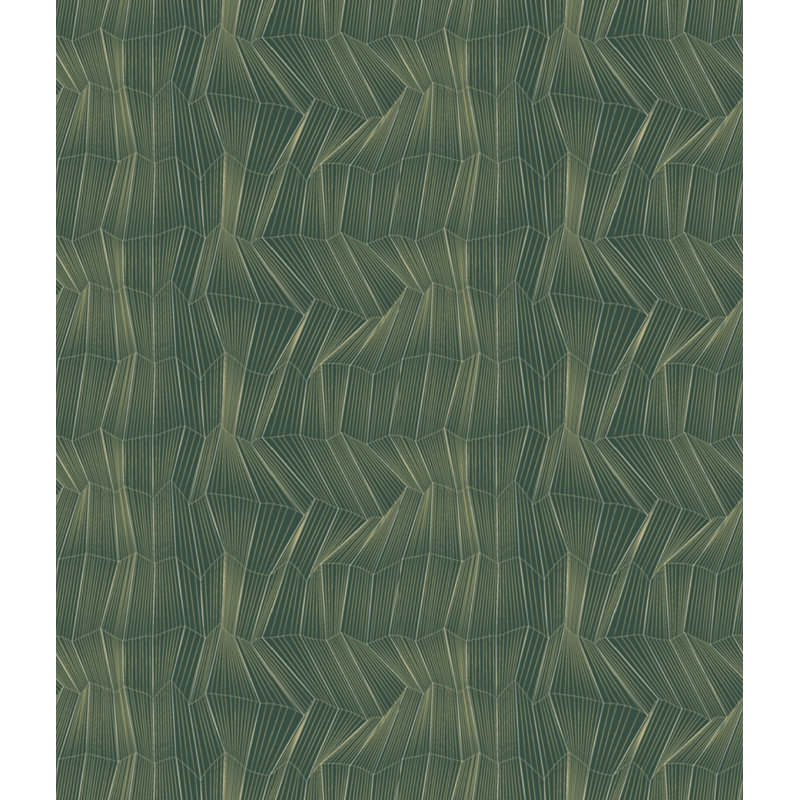 Rouleau de papier peint géométrique Artdeco, Vert