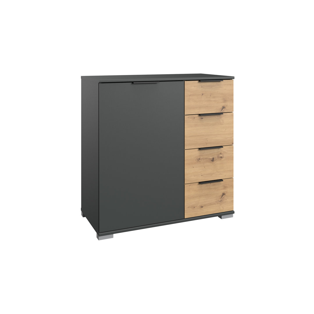 4 Drawer 81Cm W Combi Chest