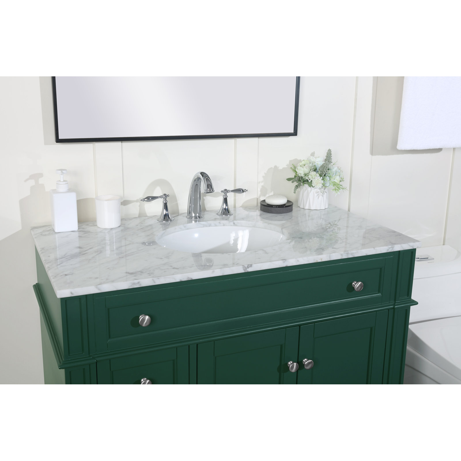 Rivers 40'' Single Bathroom Vanity, Green