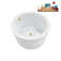 41.1'' x 41.1'' Freestanding Soaking Acrylic Bathtub