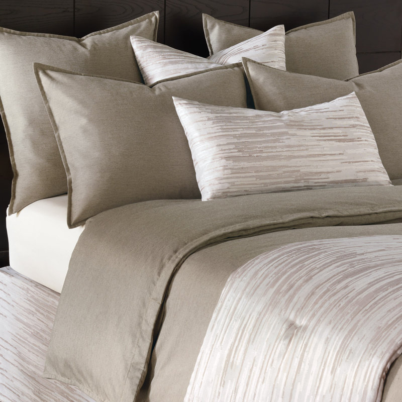 Pierce Comforter, Cal. King Comforter, Granite, Hand Tacked