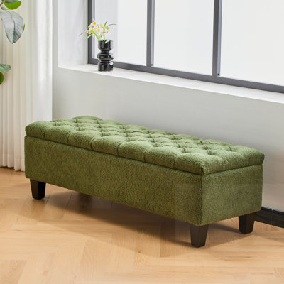 Banc repose-pieds avec rangement