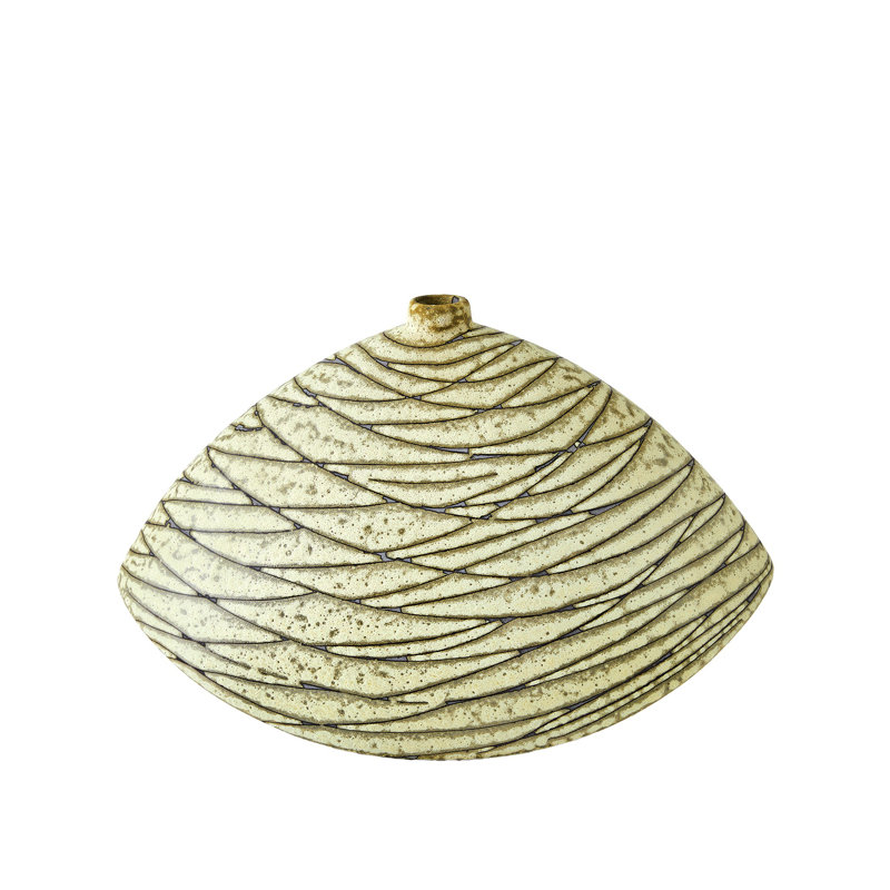 Vase de table en céramique / porcelaine, Hauteur totale - 10 po