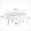 Table basse ronde avec rangement