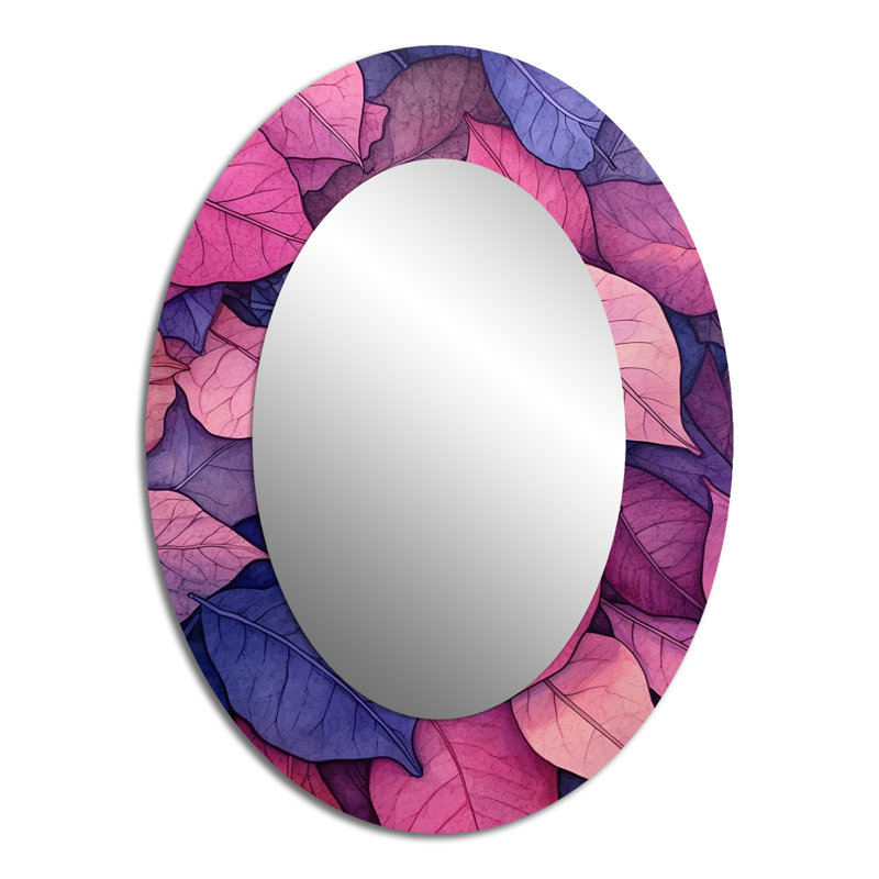 Miroir mural rose et bleu Harmony II, 40 po x 30 po