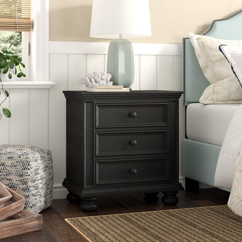 Patillo 26'' W Nightstand, Ebony
