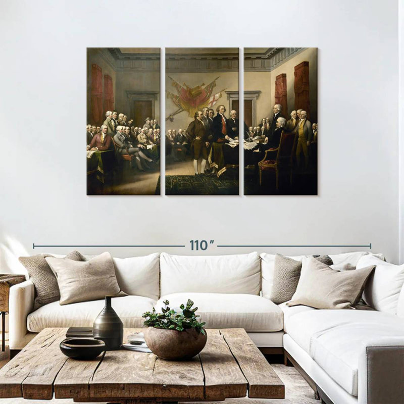 Lelar Declaration Of Independence, 48" H x 74" W