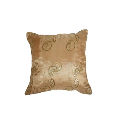  Embroidered Sequins Throw Pillow Cover