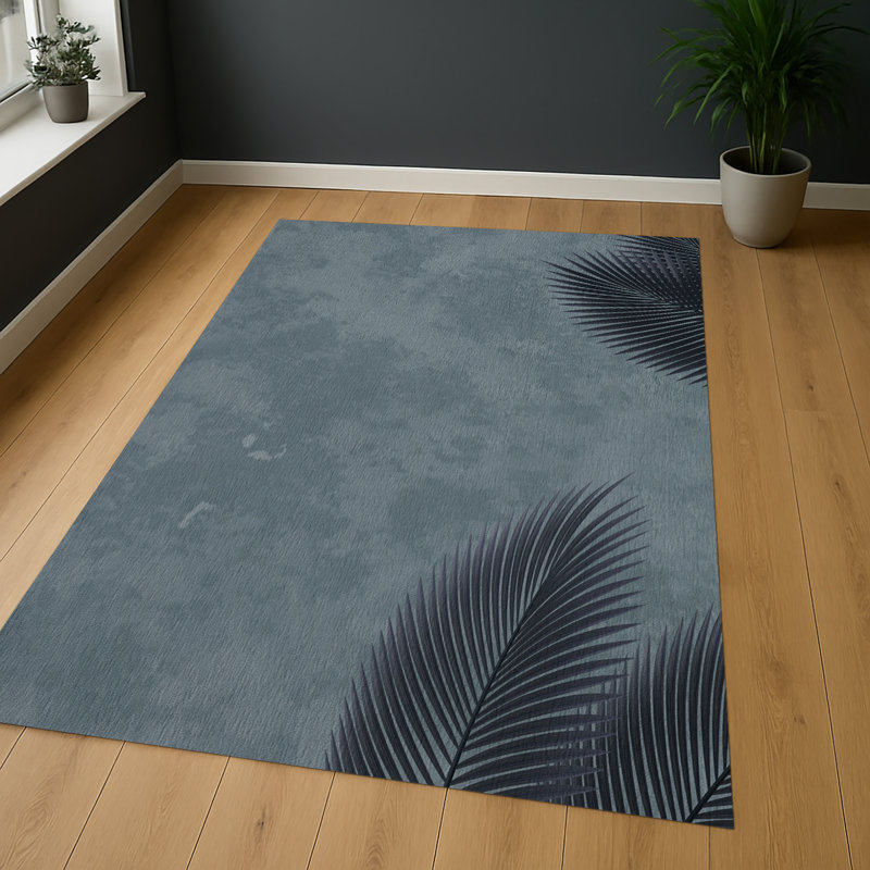 Floral Area Rug, Rectangle 90 x 150 cm