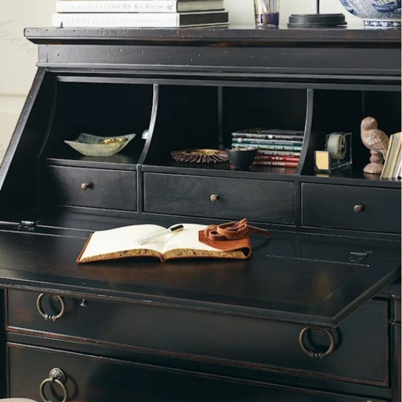 Commode rétro noire