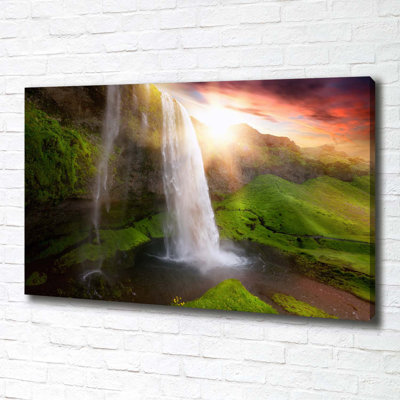Waterfall - Wrapped Canvas Print