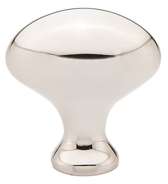 Egg Cabinet Knob, 1.25" H x 0.75" W x 1.25" D, Polished Nickel