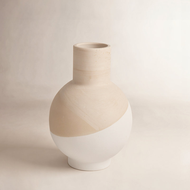 Tammy Handmade Ceramic Table Vase, 13" H x 9" W x 9" D
