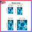 Rideaux de fenêtre à motif floral bleu et fleurs obscurcissant - 2 panneaux-129088921-129088918