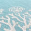 Tapis turquoise à imprimé animal Zendaya-825633014