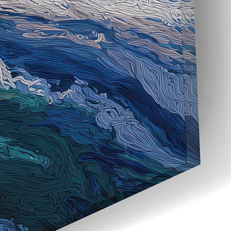  «Clay Earth 2» par Ann Klee, art mural en verre acrylique, 16 po x 12 po, H 12 po x l 16 po