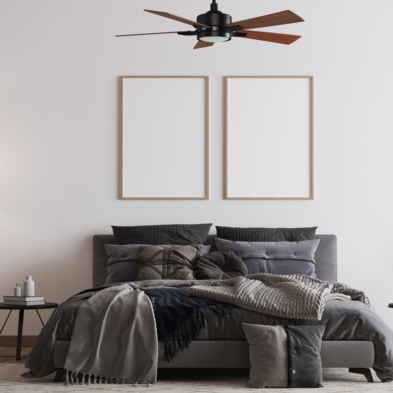 Marshalltown 56'' Smart Ceiling Fan With Wall Control, Light Kit Included,Works With Google Assistant And Amazon Alexa,Siri Shortcut.