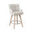 26''H Upholstered 360°Swivel Counter Height Bar Stools, Wood Legs Kitchen Island Chairs-2106507576-2106701526