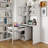 Multifunctional Computer Desk With 90 Degree Rotating Desktop-970807931