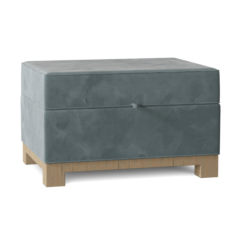 Repose-pieds rectangulaire avec rangement Brandes, Lanterneau Bella, Noir