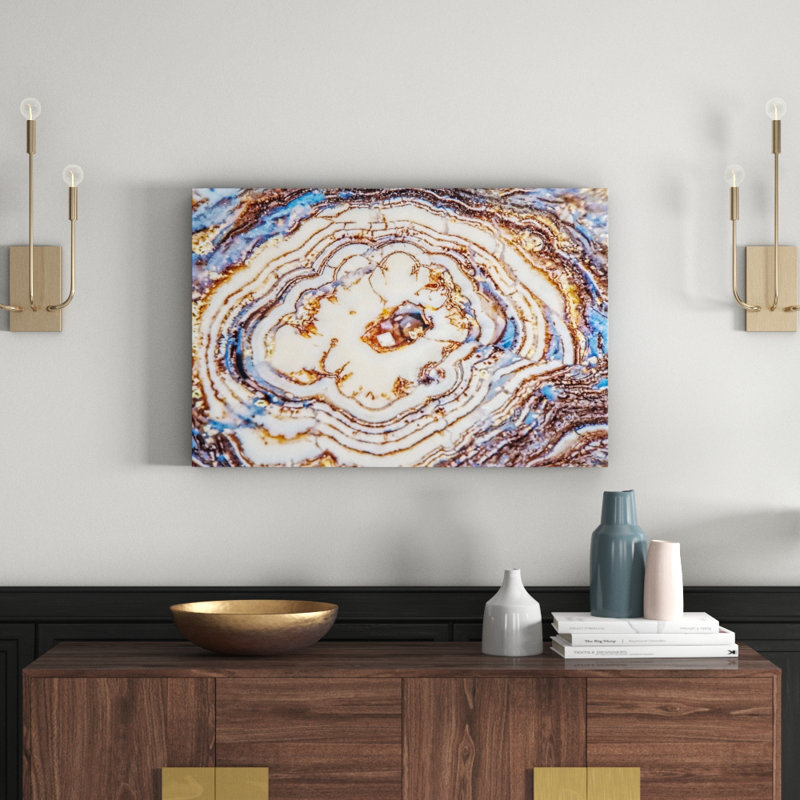 Earth Rings by Marmont Hill - Wrapped Canvas Painting, 61 cm H x 91 cm W