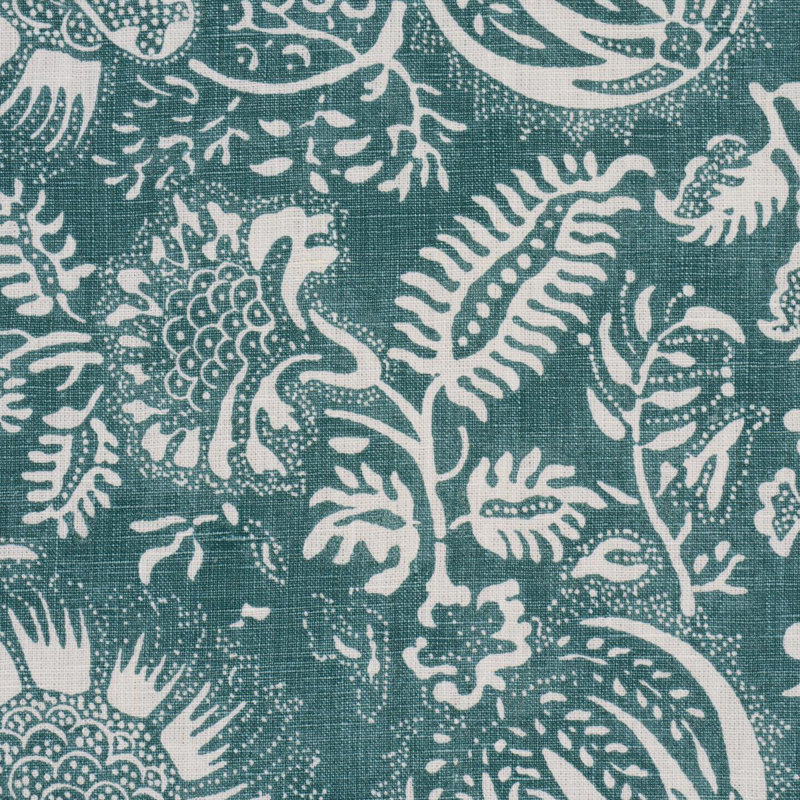 Pomegranate Print Fabric, Peacock