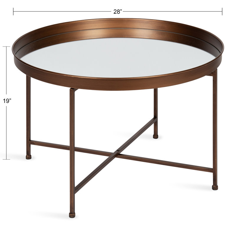 Table basse Ekta, Miroir, Bronze
