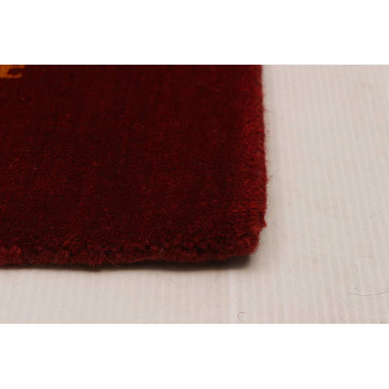Kashkuli Gabbeh Red Rug 2'7" x 16'4"